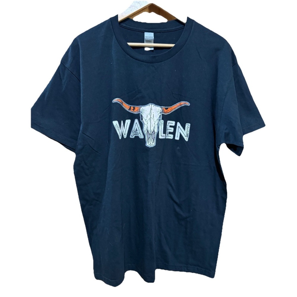 Morgan Wallen Black‎ Skull & Horns T-shirt Country Nashville Texas Size XXL